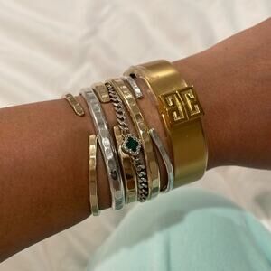 Givenchy Gold Cuff Sz Small NWOT